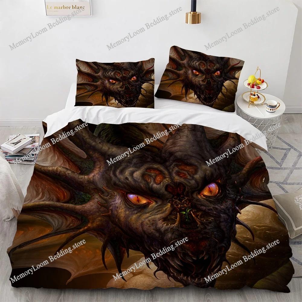 Pterosaur Dragon Soft Bedding Set Single-Twin-Full-Queen-King Size Adult Kid Bedroom Breathable Duvet Cover  Luxury Gift