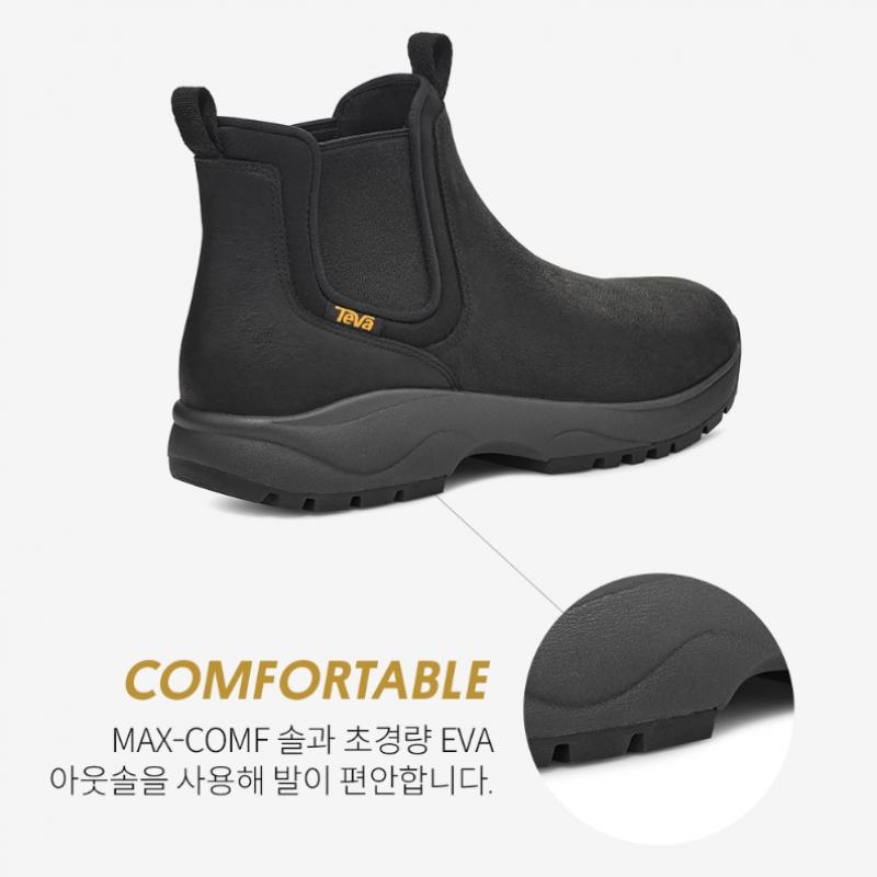 Teva Men S Leather chelSea bootS Stvm2330274 Blk