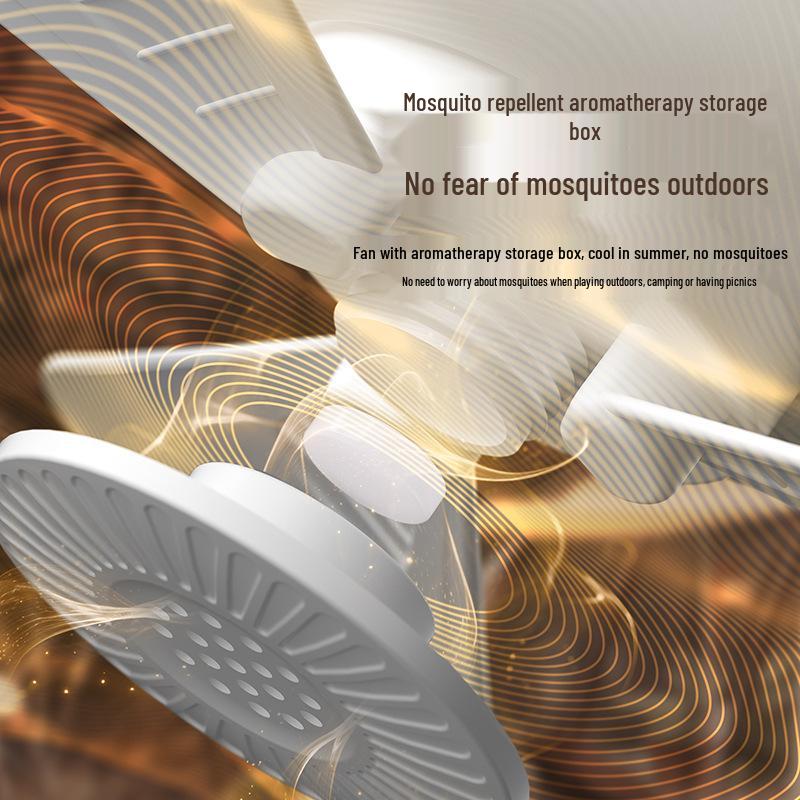 Rechargeable Remote-Control Small Ceiling & USB Fan for Dorms & Camping