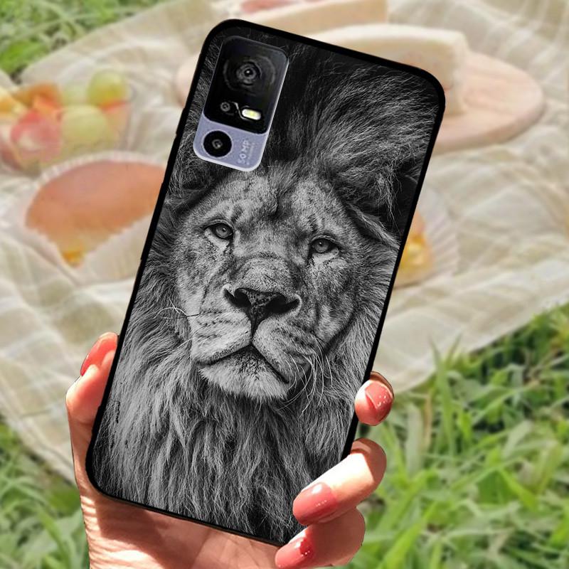 For TCL 40R Case TPU Soft Silicone Marble Phone Cover Case for TCL 405 406 408 403 TCL40R Shockproof Funda Love T771K Bumper