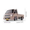 Non-Toxic 2.4G 1/24 Rc Drift Small Delivery Truck With Lights Remote Control Four-Wheel Drive Racing Off-Road Car Kids Toys Children Christmas