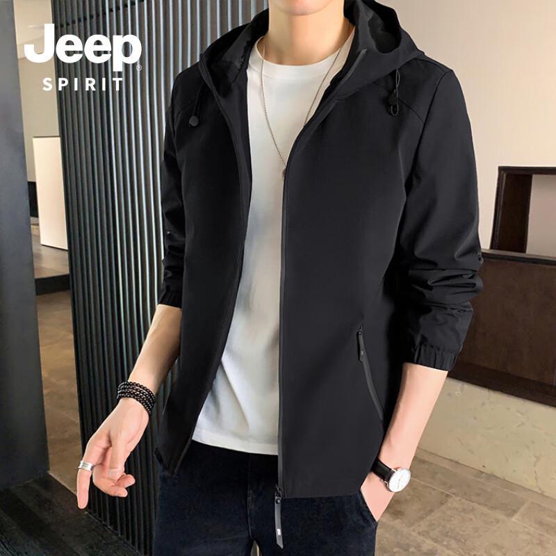 JEEP SPIRIT Men's Hooded Business Casual Jacket 1208