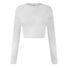 USA Pro Womens/Ladies Logo Long-Sleeved Crop Top