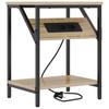Nightstand Sonoma Oak 38 X 30 X 48 Cm Particleboard