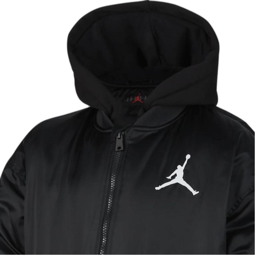 Jordan Kids Color-Block Hooded Casual Jacket Kids Outerwear Black FV2632-010