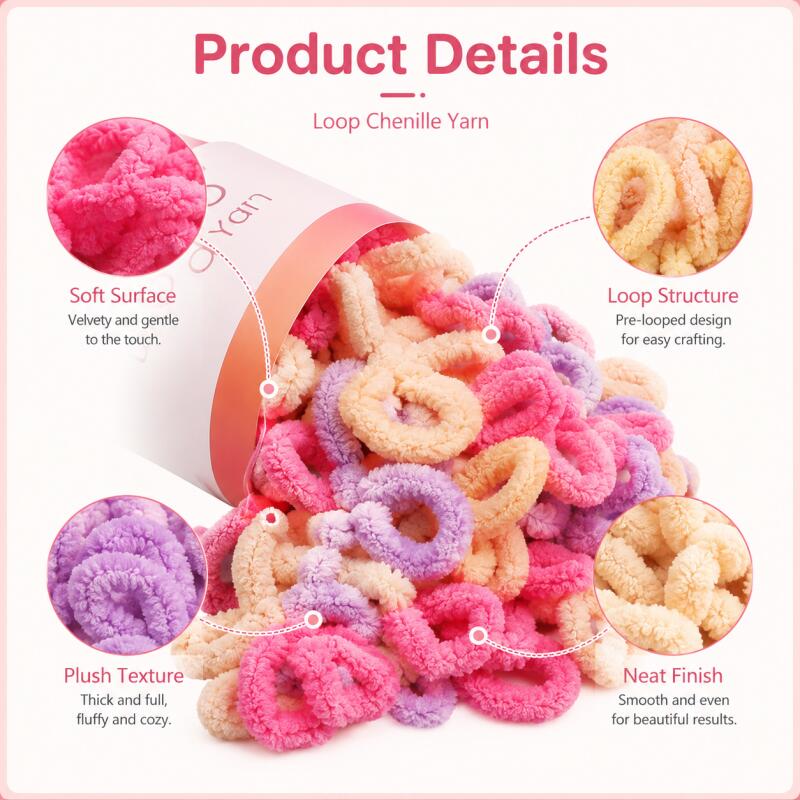 100g/Rolle Finger Loop Garn Faden Flauschig Weich Chenille Dickes Garn Handgestrickte Decke Schal Häkeln Strickgarn DIY Garn Verkauf