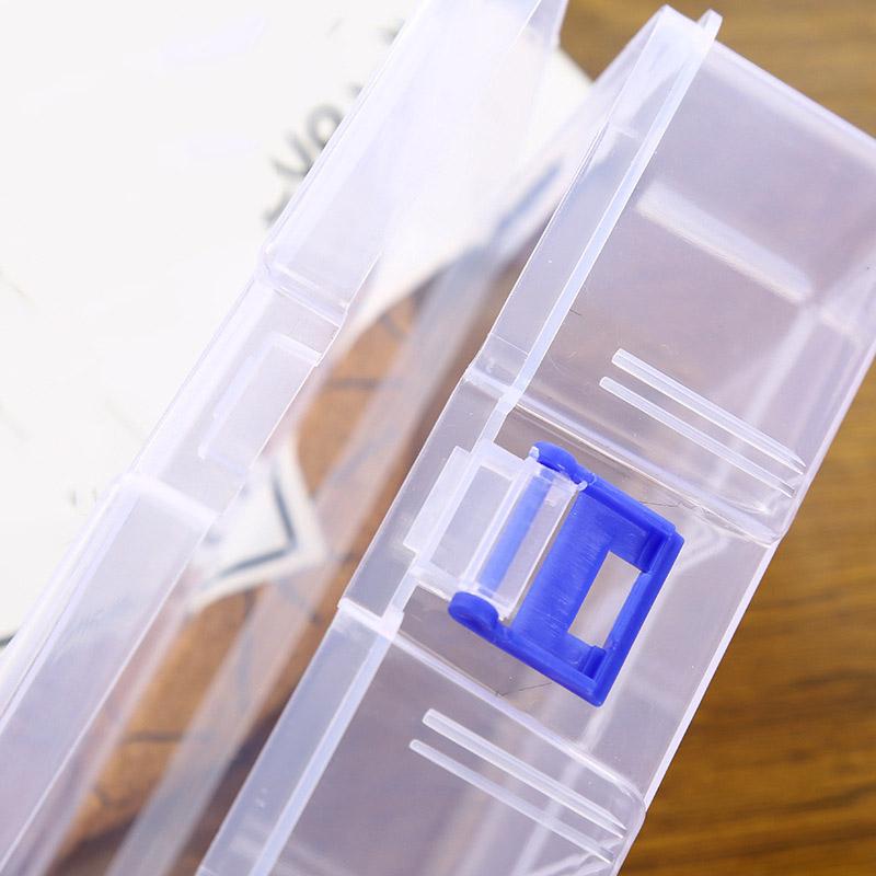 Large-Capacity Storage Box Transparent Plastic Cosmetics Storage Box Holder Case Container For Store Earrings Necklaces Beads