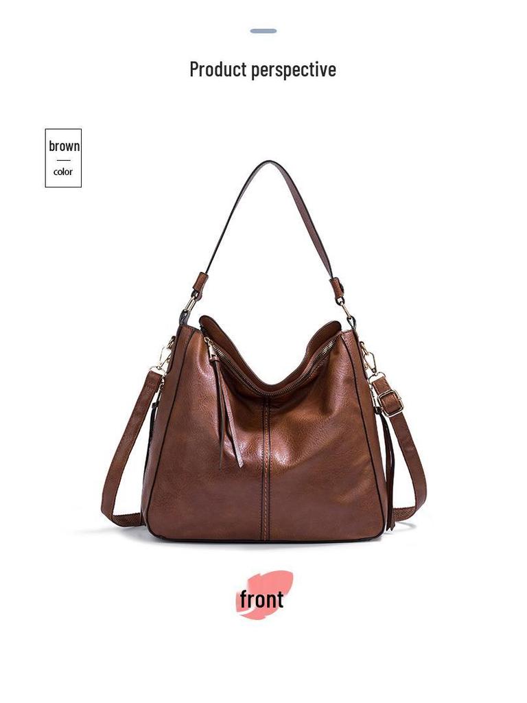 2024 Women's Crossbody Hobo Bag – New Korean-Style Handbag & Large Tote