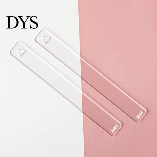 Transparent Acrylic Rulers 1 Pair Polymer Clay Depth Guide, 2/3/4/5/6mm Pottery Rolling Pin Professional Tools Thickness Ruler for DIY