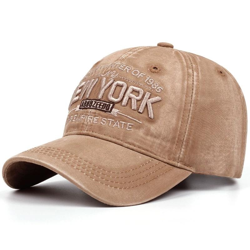 

New Fashion Unisex Summer Sports Letter Embroidery Hip-hop Baseball Hats Sunshade Color Breathable denim Washed Cotton Sun Hat 54-61CM