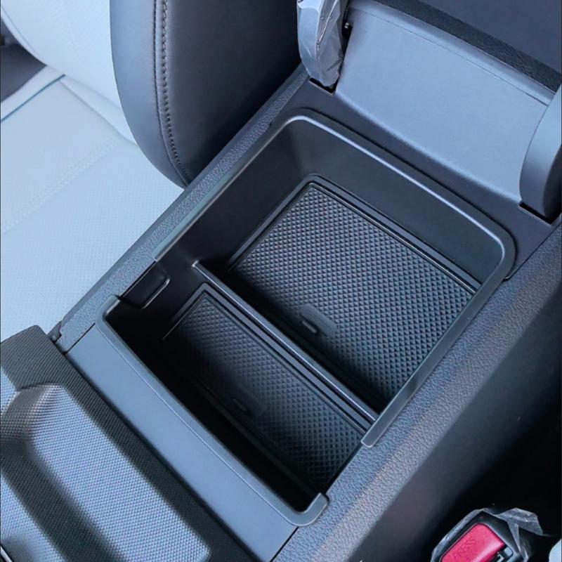Auto-Styling-Zubehör für BYD KING DM-i 2024 2025 ABS Schwarz Mittelarmlehnen-Aufbewahrungsbox Handschuhfach Innenraum-Organisation