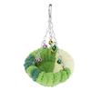 Bird Nest Bed Hanging Swing Soft Plush Warm Comfortable Parrot Breeding Nest Bed with Bell Pendant for Home Indoor