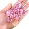 10Pcs 10 Sided Dice D10 Polyhedral Clear Transparent Dices For Board Games 0-9 Number 18Mm Rpg Dice Family Dice