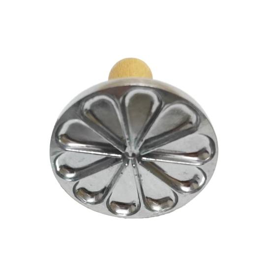 Штамп для печива Нержавіюча форма-вирізка для печива Прес для імбирного печива з дубовими ручками Багаторазові тиснення для печива для домашнього випікання печива та випічки