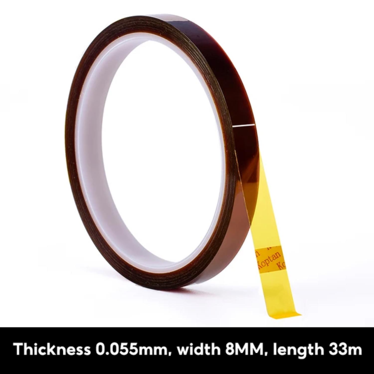 

Высокотемпературная лента Goldfinger Pi Полиимидная термобатарея Обертывание печатной платы Изоляция с защитой от пайки Вязкость изоляции 8mm золотой