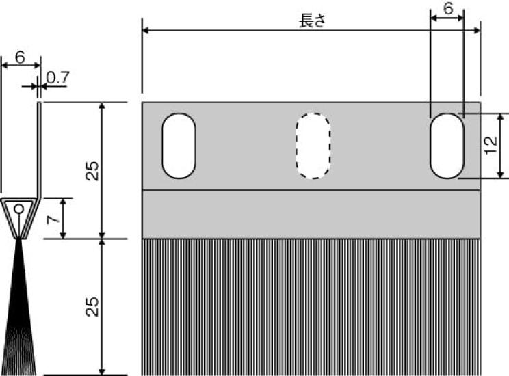 ESCO 25x300mm Seal Brush (Stainless Steel FramePP) EA979MA-30