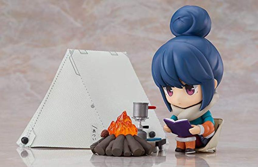 Nendoroid Rin Shima DX malovaná pohyblivá figurka Yurucamp Ver.. ABS&PVC bez vodního kamene