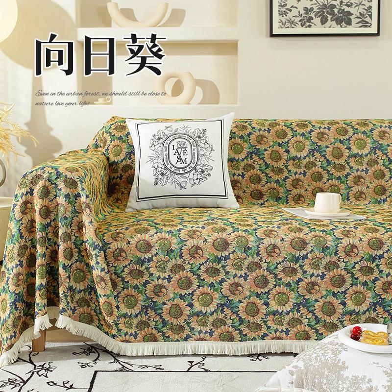 American Style Thickening Sofa Towel Two-sided Easy To Lay Sofa Cover Dust Anti-cat Scratch Protection Cover Sofa Blanket Carpet
