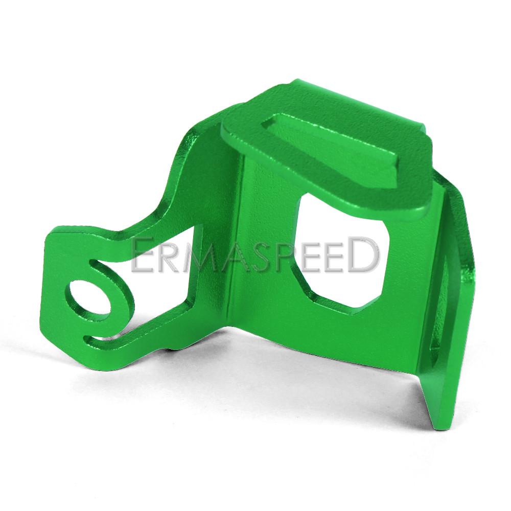 For NINJA 400 300 650 Z900 Motorcycle Rear Brake Pump Fluid Tank Oil Cup Reservoir Guard Cover Protector CNC Aluminum