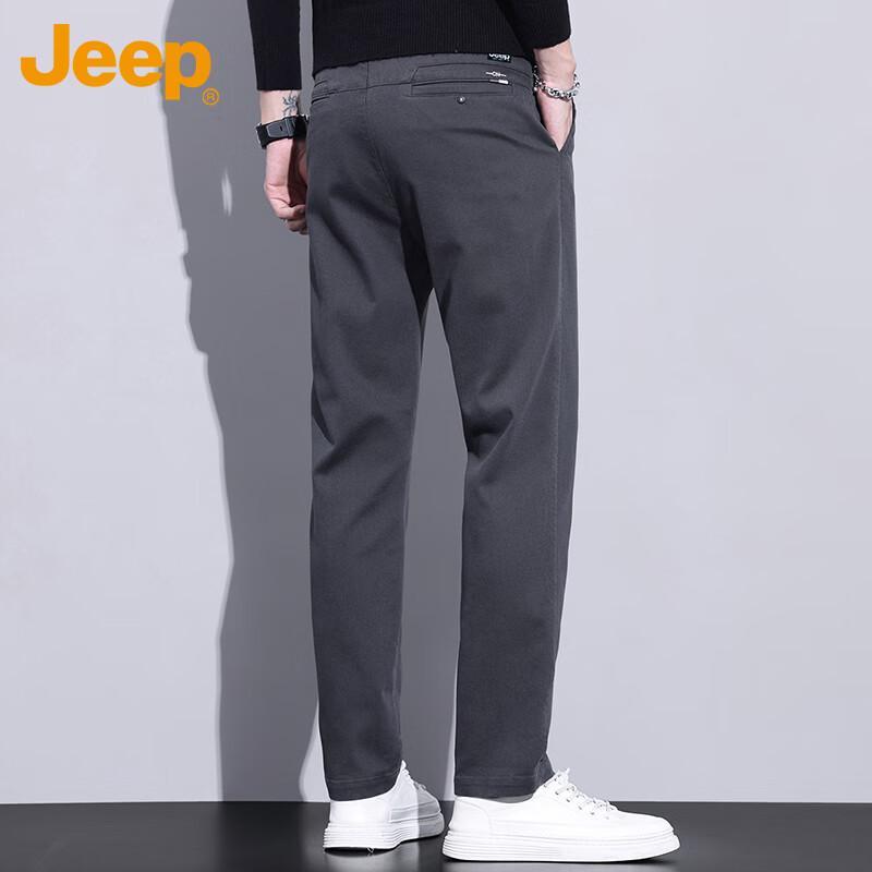 Jeep Men's Autumn/Winter Straight-Leg Casual Trousers