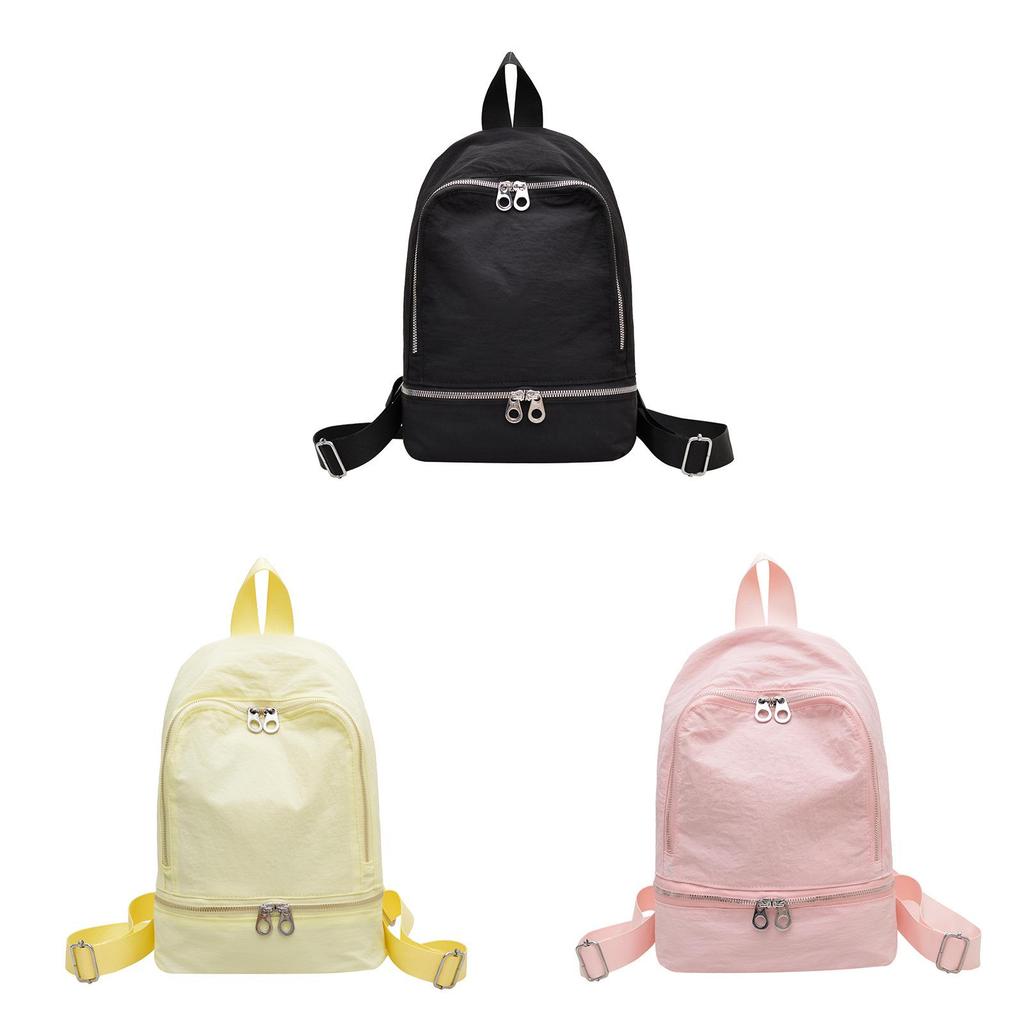 Nylon Casual Backpack With Breathable Design For Students And Commuters
