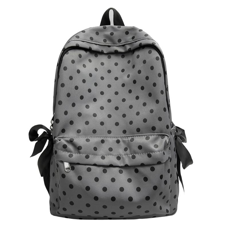 

Женский школьный рюкзак с бантом, студенческий рюкзак, легкий школьный рюкзак серый
