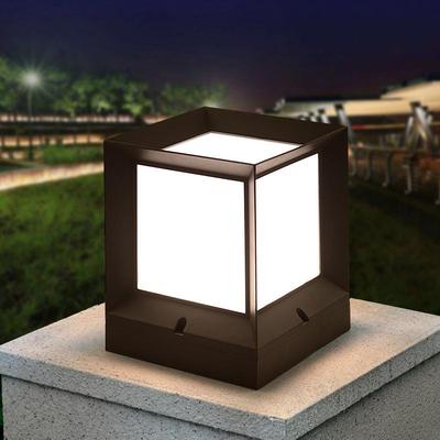 Minimalist Solar Waterproof Outdoor Gate Post Light for Gardens and Courtyards