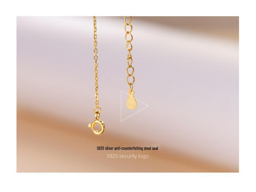 Banyan Tree S925 Sterling Silver Luxury Star & Moon Pearl Tassel Necklace - Elegant Clavicle Accessory for Women
