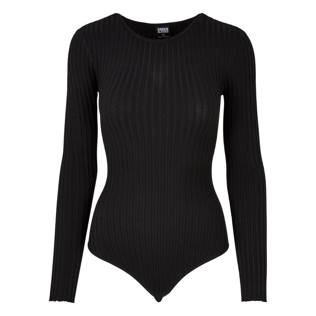 Urban Classics Womens/Ladies Ribbed Knitted Long-Sleeved Bodysuit