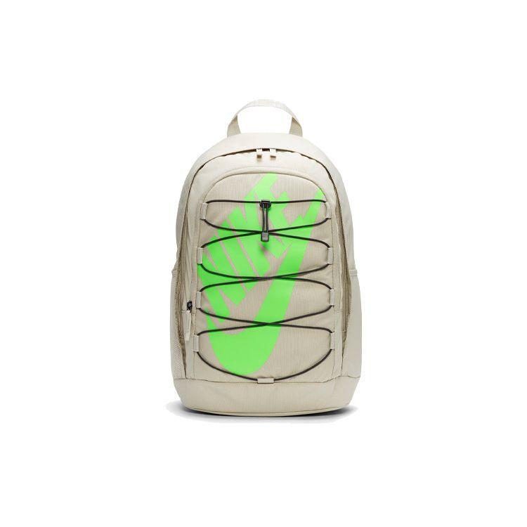 

Nike Hayward 2.0 Large Logo Color Block Strap Student Fabric Backpack Unisex Backpack Stone Impact-Green BA5883-230 Stone Color/Impact Green