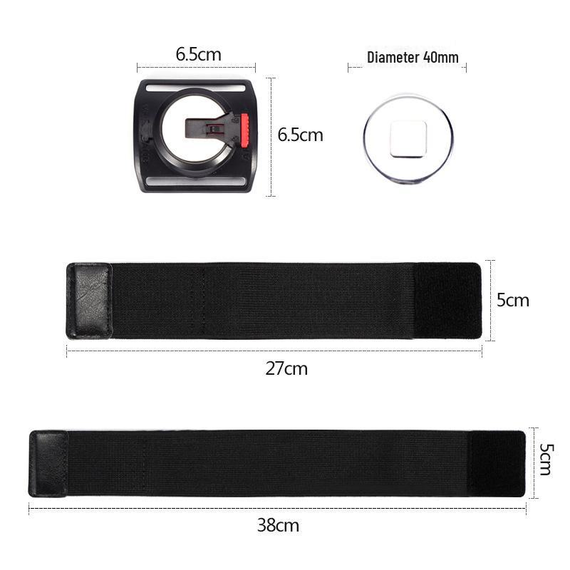 

Вращающийся держатель для мобильного телефона и нарукавник для спорта - сумка на запястье для бега унисекс Fits 4-7 inch (full-screen) phones чёрный