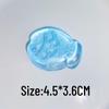 Transparent Glitter Sea Bream Squeeze Toy - Washable, Sticky Stress Relief Ice Cube Toy