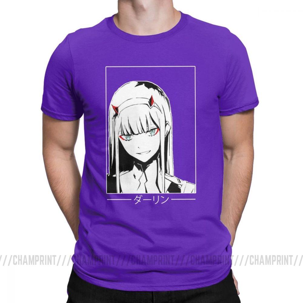 Cool Zero Two T Shirt Darling In The Franxx Movie Koszulka męska 100 bawełna