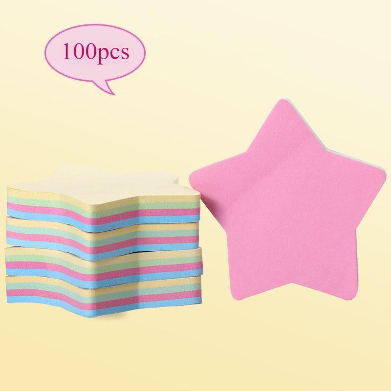 

Набор фигурных клейких заметок - 100 клейких заметок с забавным дизайном для офиса и школы, многоразовая самоклеящаяся бумага для заметок с милыми узорами