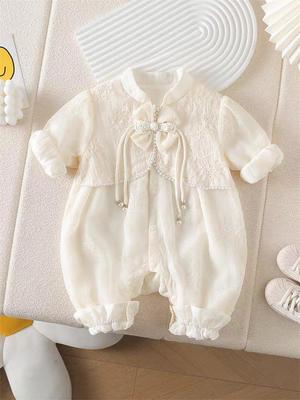 Adorabile Tutina da Neonato per Bambina: Outfit Primavera e Autunno per Neonato fino a 1 Anno - Adorabile Vestito da Principessa e Capospalla
