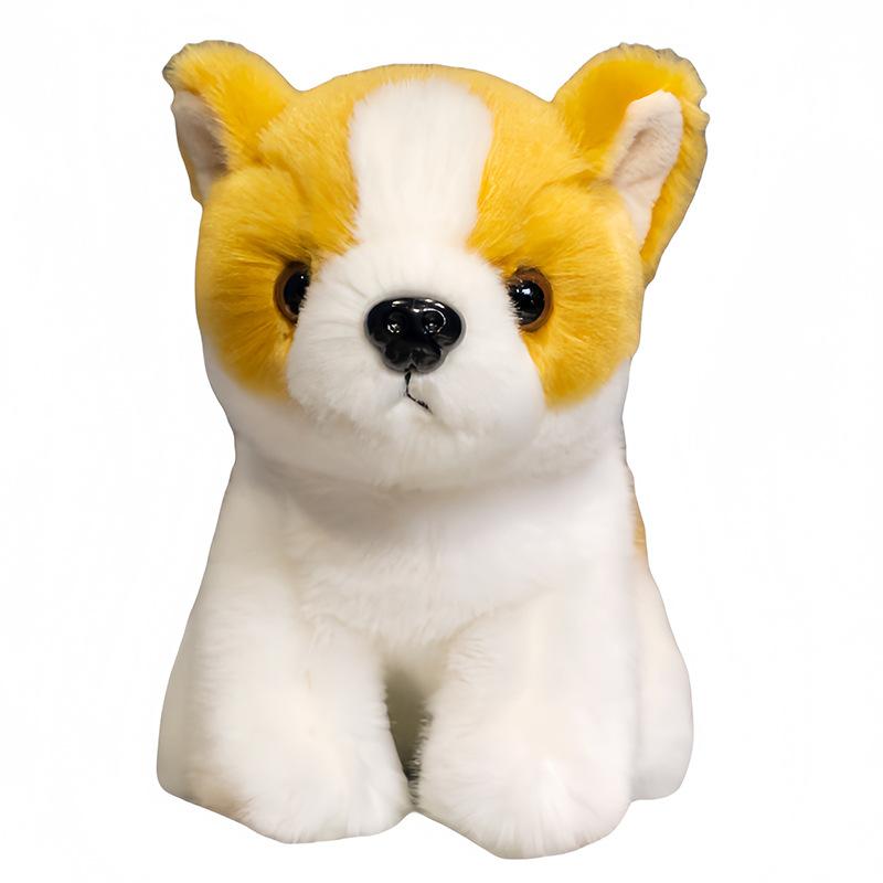 Cute simulation puppy dog Shiba Inu Schnauzer doll plush toy Rottweiler doll children soothing rag doll