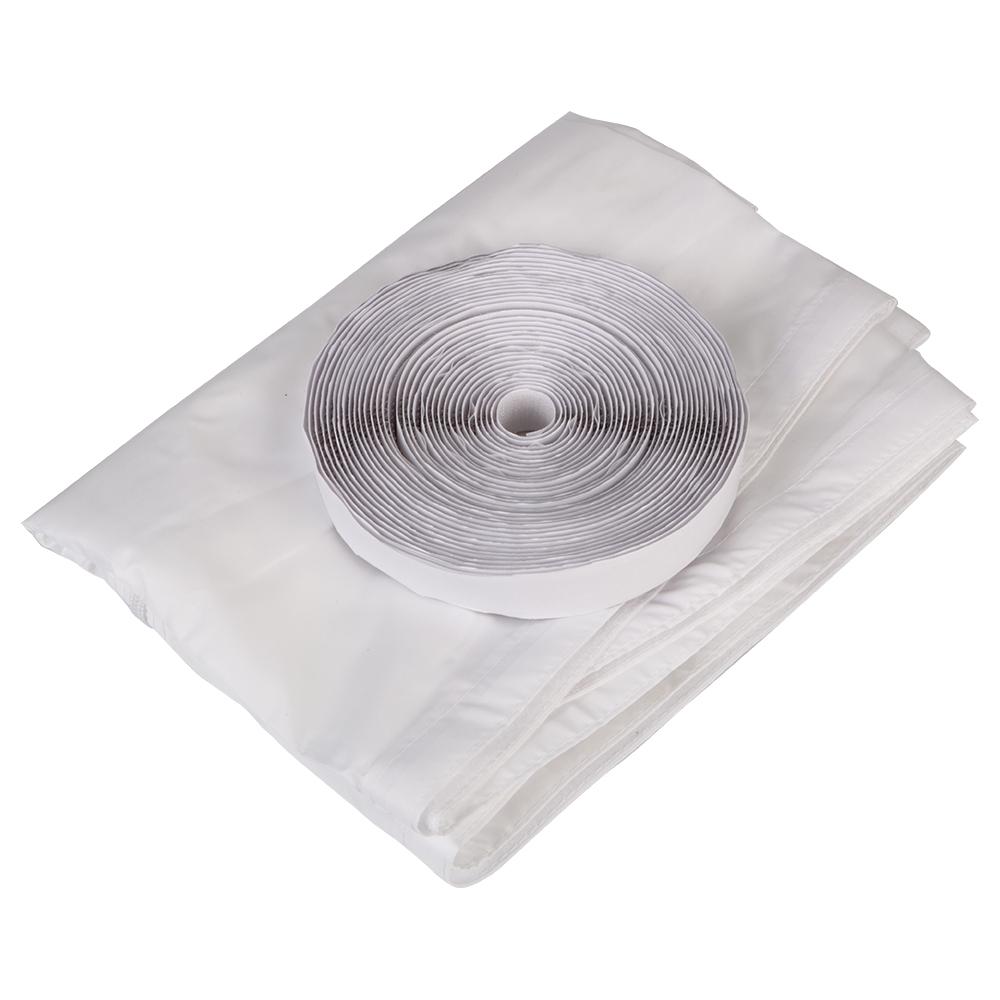 

Уплотнитель для окон AirLock Skylights с застежкой-молнией и волшебной наклейкой, гибкая бытовая тканевая уплотнительная пластина для портативного кондиционера 4 м белый