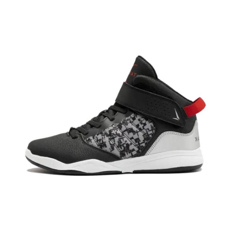 

Decathlon Детские баскетбольные кроссовки SE100 с амортизацией, износостойкие, с высоким верхом, черно-белые 38 черный белый