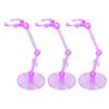 10PCS Action Figure Stand Plastic Translucent Doll Model Support Display Holder Base for 6 Inch