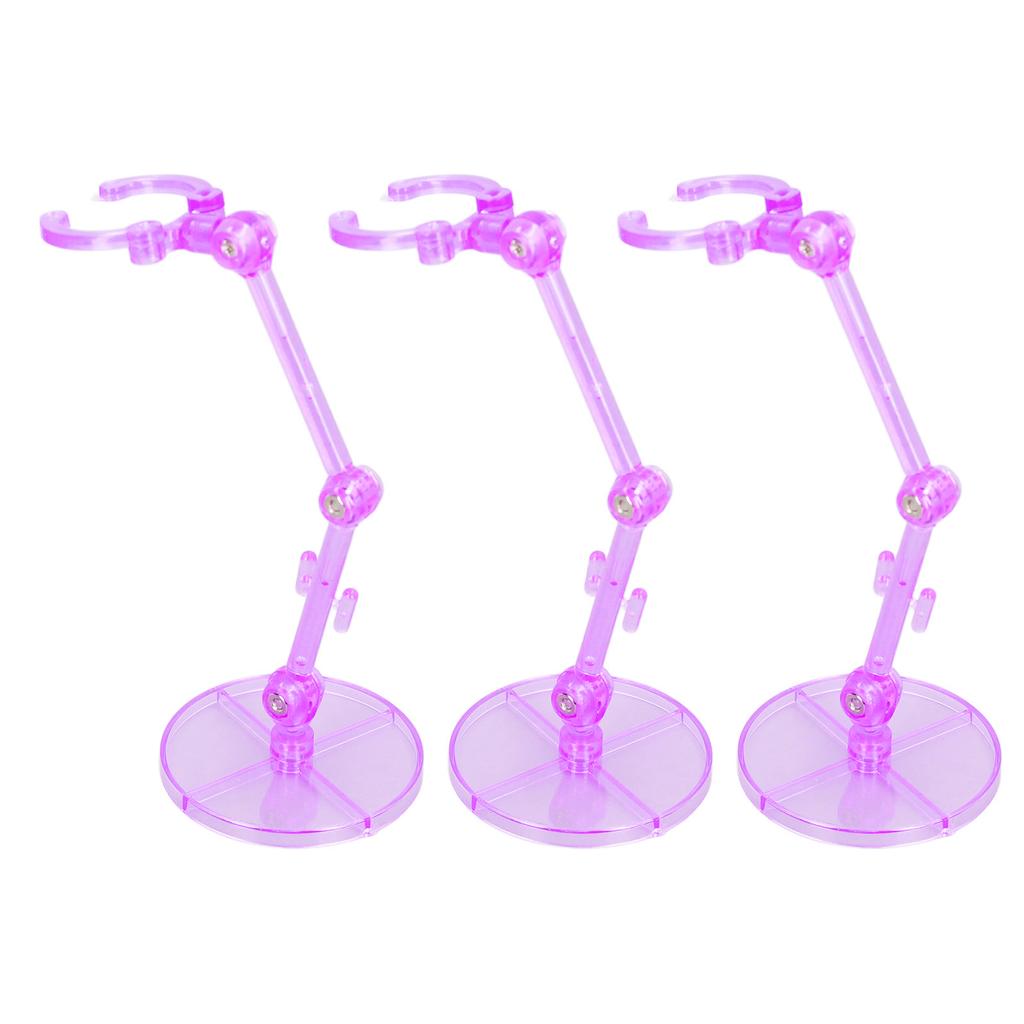 10PCS Action Figure Stand Plastic Translucent Doll Model Support Display Holder Base for 6 Inch