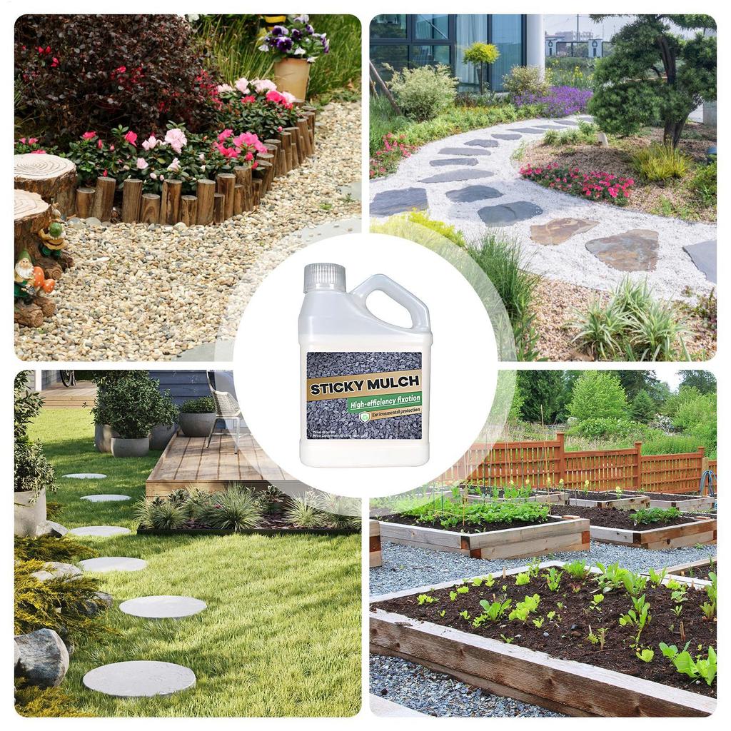 Schnelltrocknender Landschaftskleber 500ml Klar Wasserdichter Kleber für Felsen Versiegelungskleber Stabilisator Außen Garten Kies Bindemittel