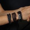 Unisex Multi-layer Leather Bracelet: Hip Hop Punk Style, Light Luxury Wristband for Men and Women