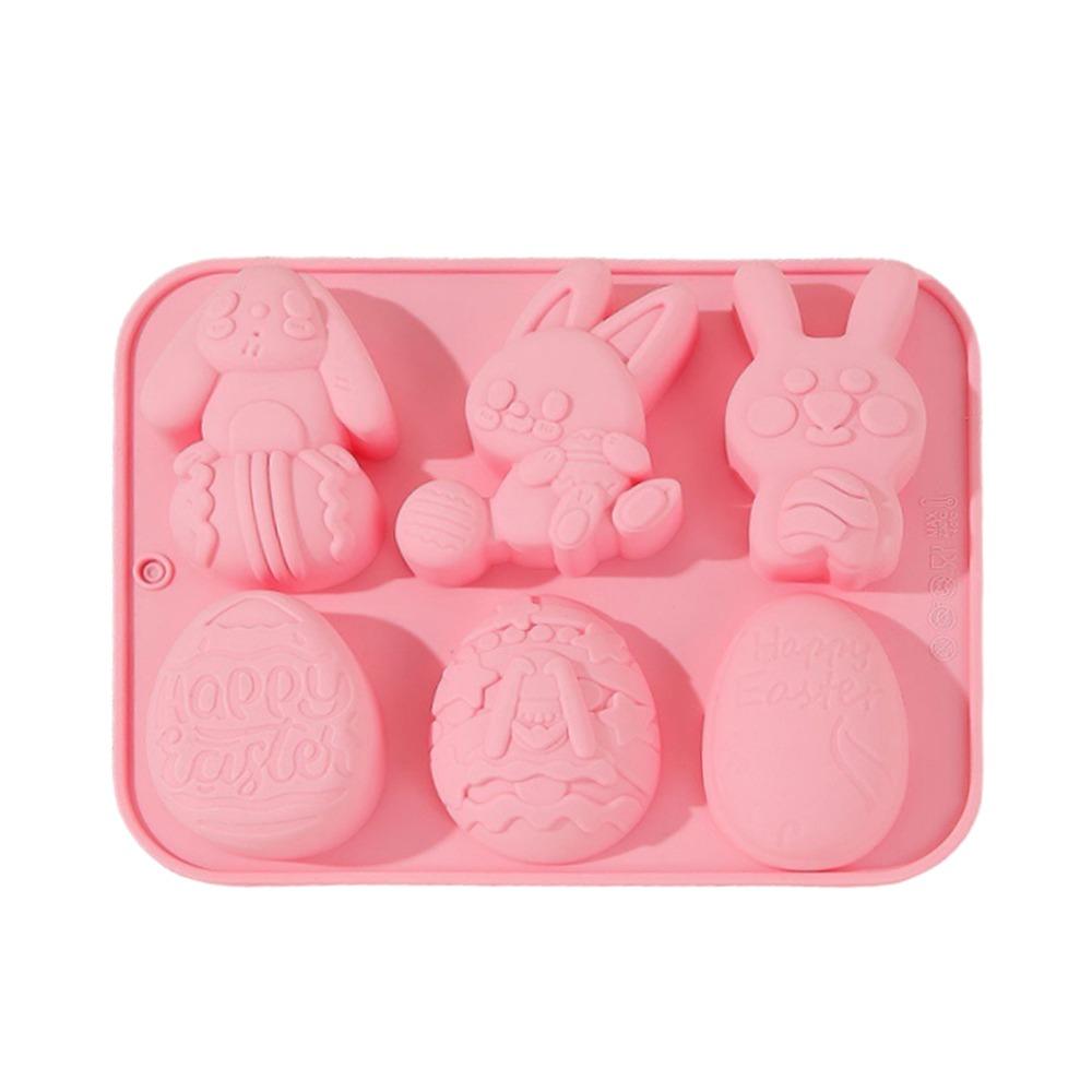 DIY Eiform Oster-Eierform Hase Backwerkzeug Silikon-Kuchenform Handgemachte Süßigkeitenform Ostern