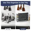 Kitchen Countertop Storage Rack-4 Layer Metal For Spices, Durable Brushed Finish For Spice Jar Holds