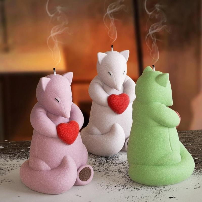 Animal Shaped Candle Mold Gypsum Ornament Mould Home Decoration Molds Handmade Jewelry for Aromatherapys Enthusiasts