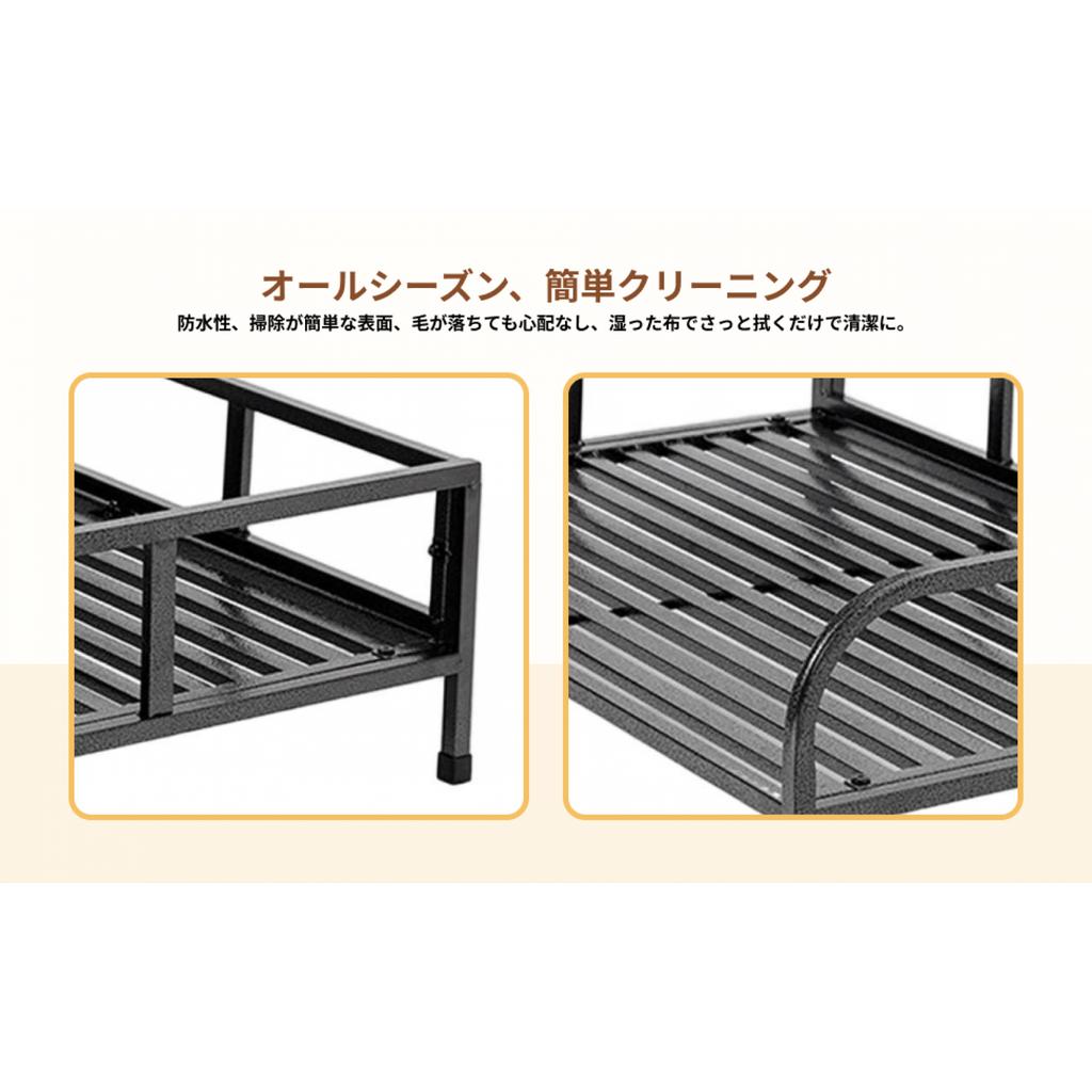 Iron Dog Bed Medium Dogs Sleeping Cot Polyester Mesh Iron Frame Dog Cots Comfortable Cat Cots Raised Pet Bed Pet Bed Pet Cot