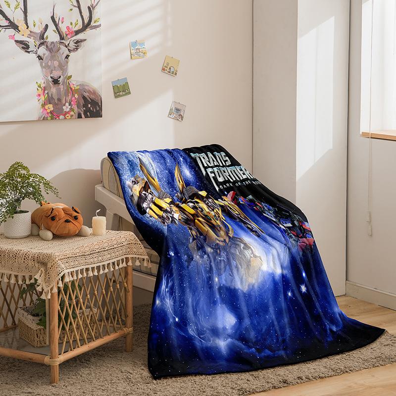 Transformers Series Flannel Blanket 3D Printed Sofa Blanket Thickened Blanket