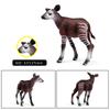 Oenux Classic Wild African Animals Simulation Okapi Wildebeest Action Figure Figurines PVC Model Education School Kid Toys Gift