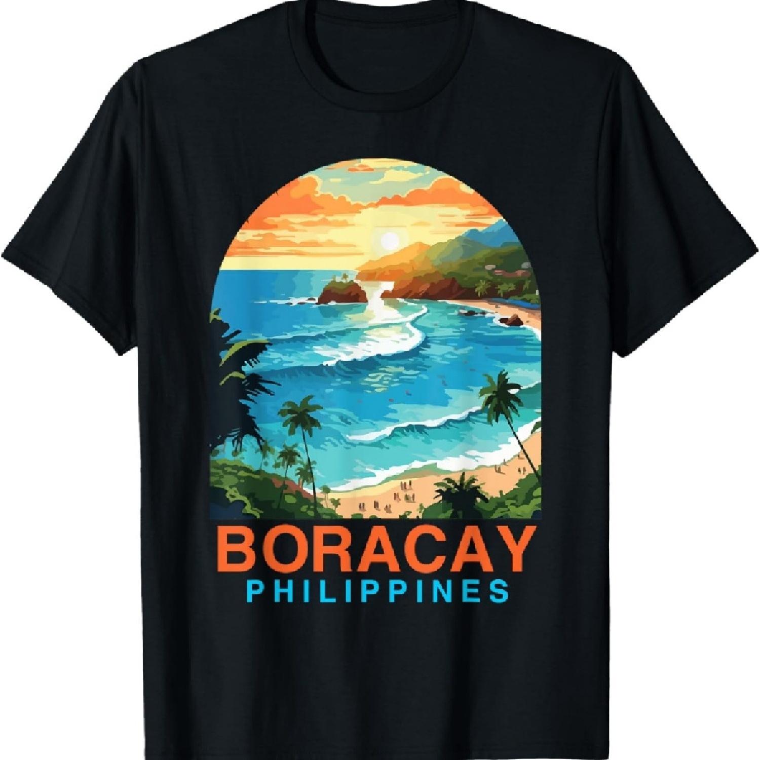 

Boracay Travel Adventure Trip Vacation Boracay Philippines T-Shirt S