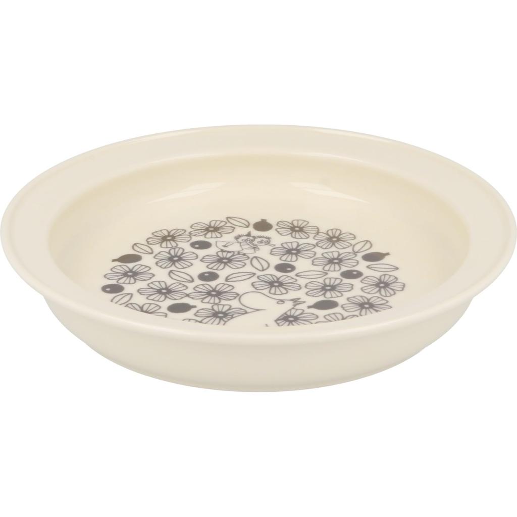 MOOMIN Curry 21cm Made In Plate, Large, Easy-Scoop Design, White, Japan, MM7501-320